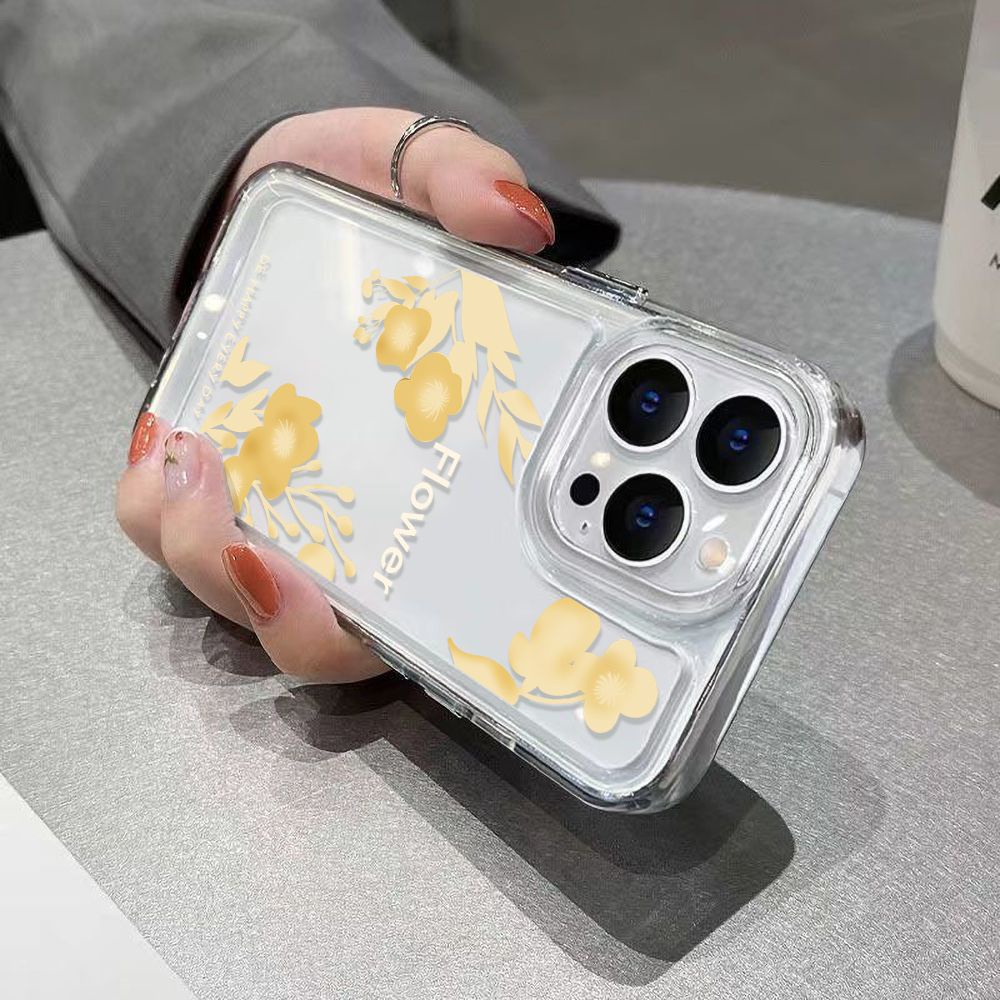 Ốp Điện Thoại TPU Mềm Chống Sốc Họa Tiết Hoa Cho iphone 14 pro max 11 Promax 11 12 / 13 / 6 / 7 / 8plus / X max