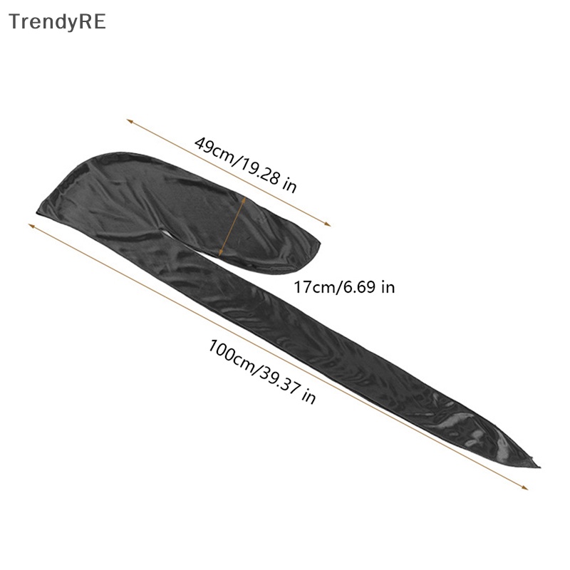 Mũ Trùm Đầu Kiêm Tóc Giả Bằng Lụa Xoăn Hợp Thời Trang Unisex Sa Durag Biker RE