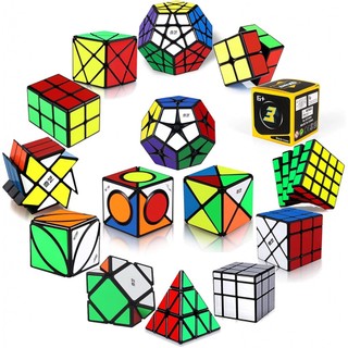Qiyi Đồ Chơi Khối Rubik 2x2x2 3x3x3 4x4x4 2x2x3 X-Cube Six-Spot 2x2-Megaminx 3x3-Megaminx
