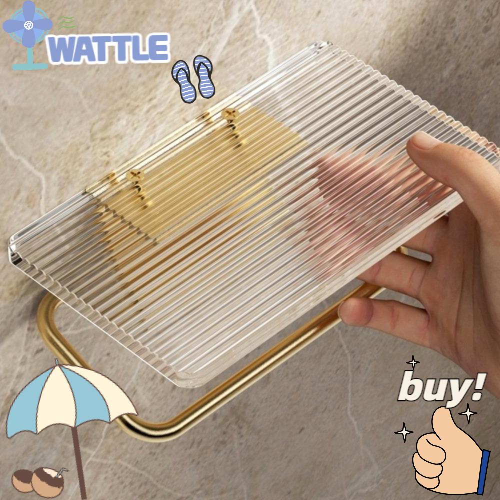 Giá Đỡ Cuộn Giấy Vệ Sinh Bằng Acrylic Không Cần Đục Lỗ