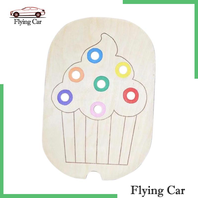 Bộ Trò Chơi Phân Loại Bằng Gỗ Màu Sắc Montessori [Lzdjfmy2] Cho Bé