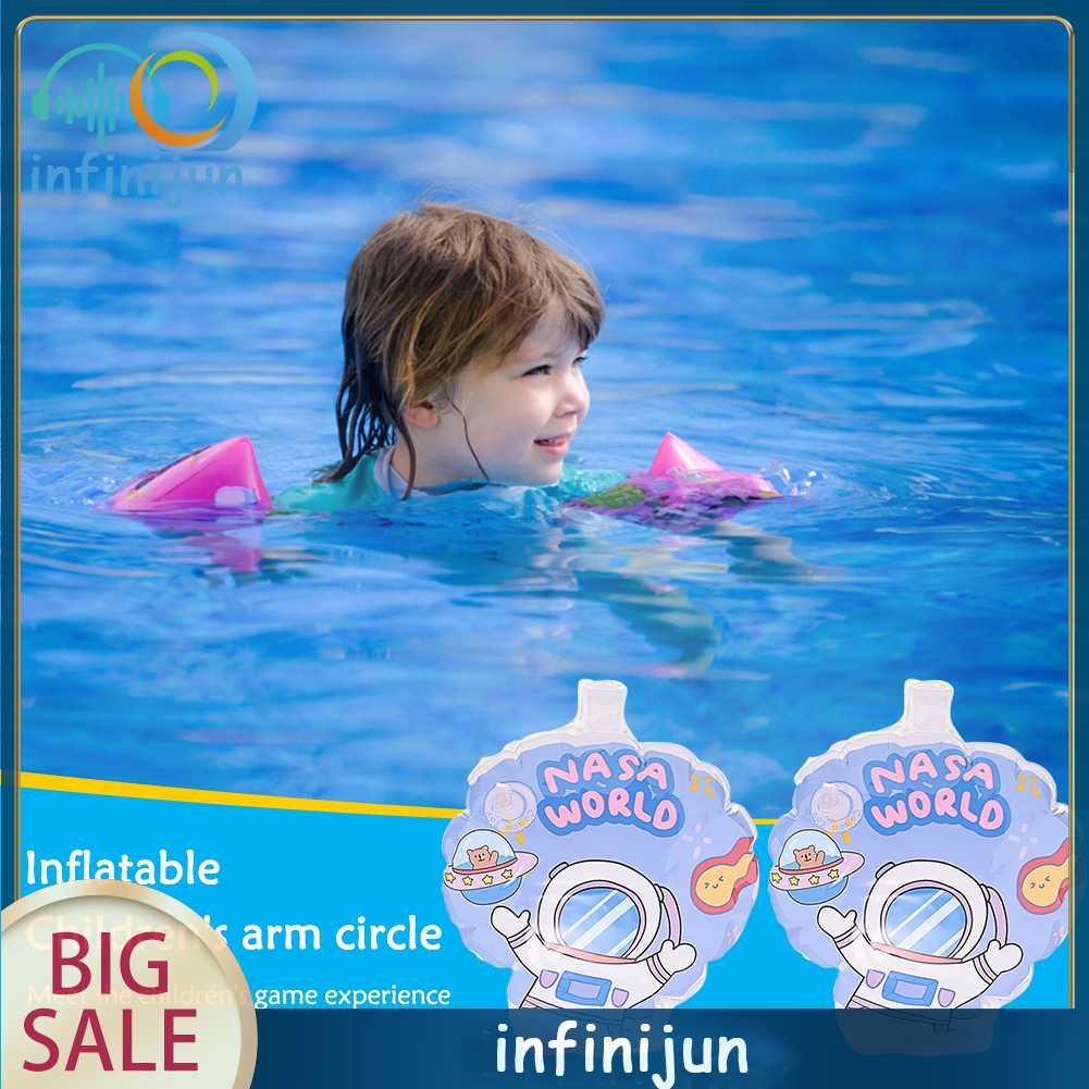 1 Cặp Phao Bơi Bơm Hơi Đeo Cánh Tay Bằng PVC Dành Cho Bé Tập Bơi