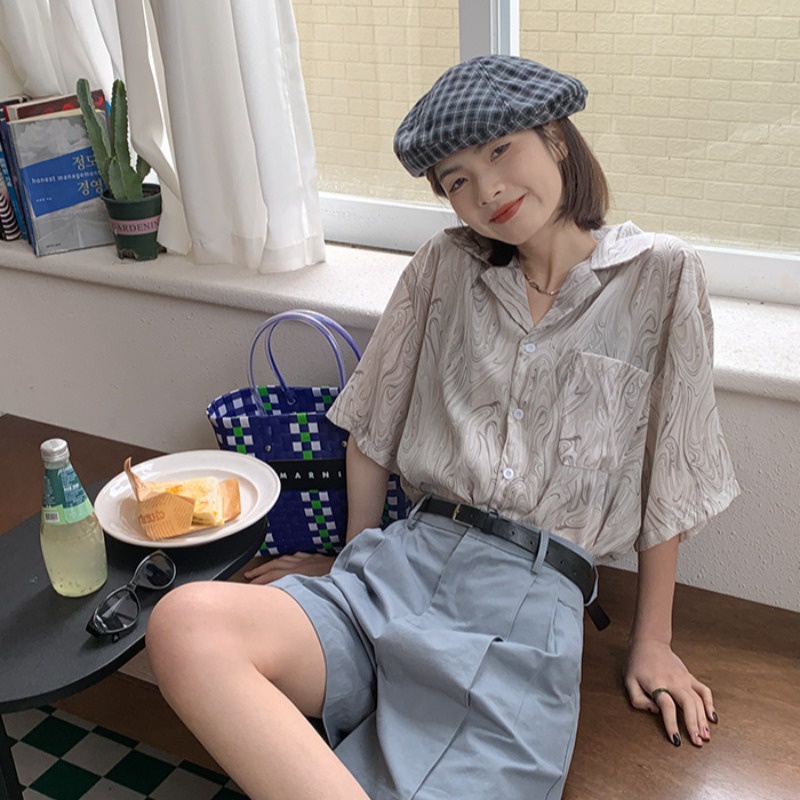 Áo Sơ Mi Nam Phong Cách Đường Phố Mùa Xuân Cá Tính