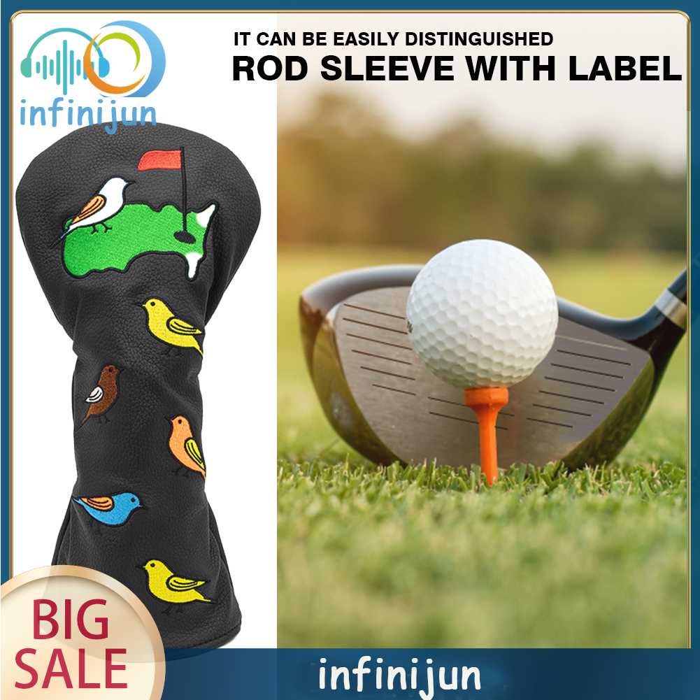 Vỏ Bọc Gậy Đánh Golf Bằng PU Mềm Chống Cắt Họa Tiết Chim Nhỏ Gọn