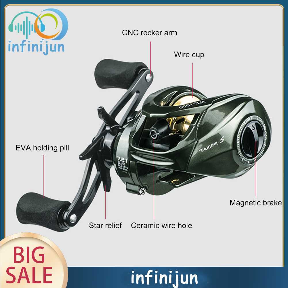 Máy Câu Cá 6.3 / 1 13 + 1 Bi Chuyên Nghiệp