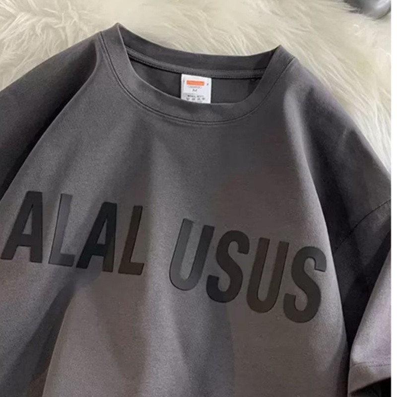 Áo Thun Tay Ngắn Dáng Rộng Bằng Cotton Nguyên Chất Thời Trang Đường Phố Mỹ Trọng Lượng Nặng 260g