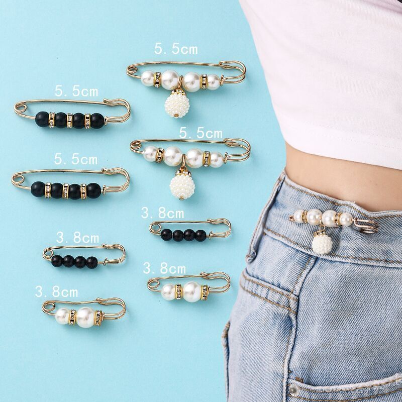 M &amp; E M &amp; E Đầm Ghim Cài Eo Hẹp Eo Cao Có Thể Điều Chỉnh Chống Oxy Hóa20232023