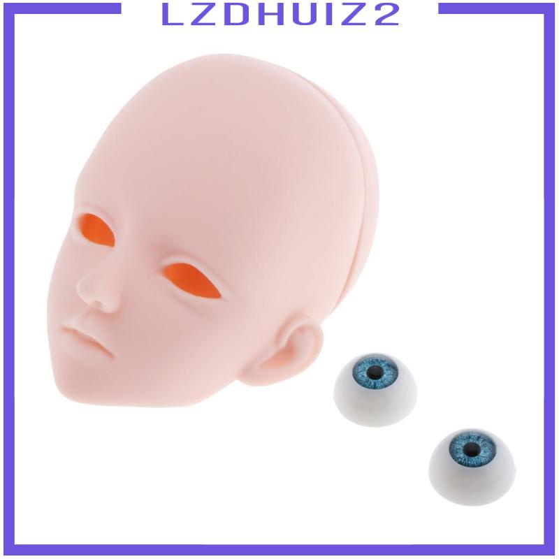 Đầu Búp Bê 1 / 3 Mắt Xanh Dương Dùng Để Sửa Chữa Màu Sắc