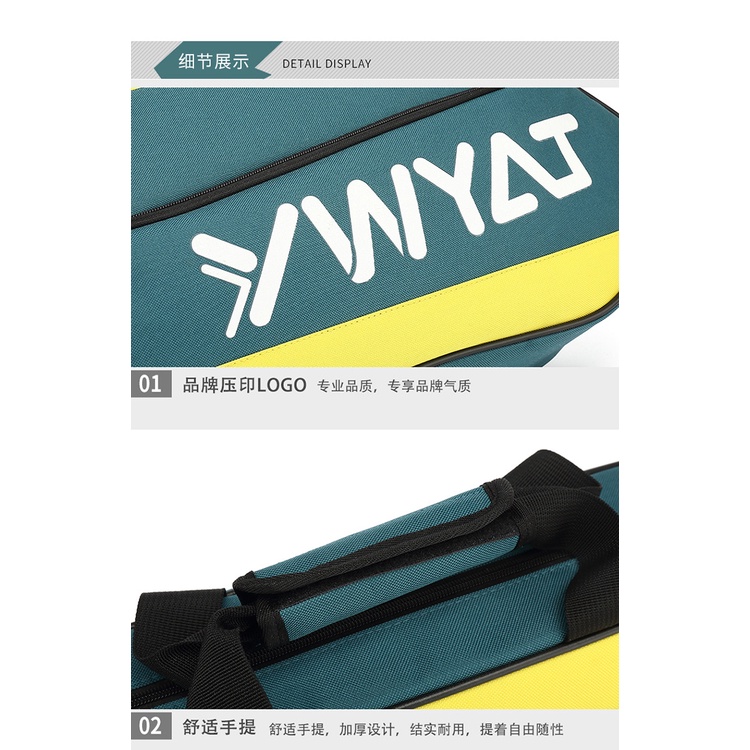 Set 3 Túi Đựng Vợt Cầu Lông / Tennis Đeo Vai Dành Cho Nam Và Nữ