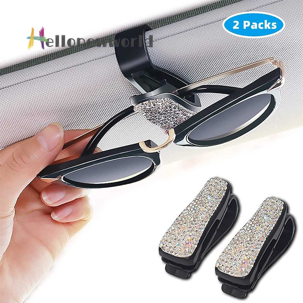 Giá Đỡ Kính Mát Đính Đá Lấp Lánh Cho Xe Hơi