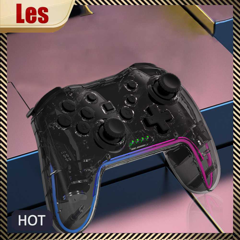 Tay Cầm Chơi Game Bluetooth 4.0 Trong Suốt Cho N-Switch / PS3 / PC / Android