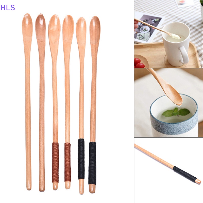 Muỗng Gỗ Cán Dài Khuấy Trà / Cà Phê / Mật Ong Tiện Dụng