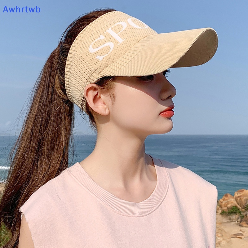 Mũ Lưỡi Trai Hở Chóp Màu Trơn Phong Cách Thể Thao Thời Trang Đi Biển Mùa Hè Cho Nữ Mới