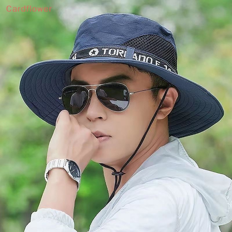 Mũ Rộng Vành Chống Tia UV Có Tấm Che Mặt Và Cổ Cho Nam Đi Câu Cá / Leo Núi Ngoài Trời Mới