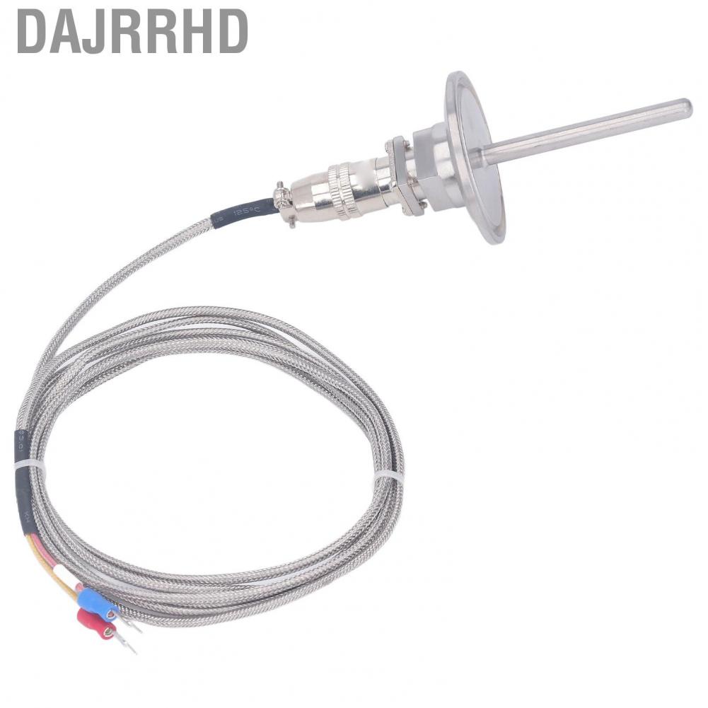 Dajrrhd K Type Thermocouple Probe  Stainless Steel Weaving -50-2280℉ 50mm Flange Shovel Connector Temperature Sensing Line for Metallurgy Industry