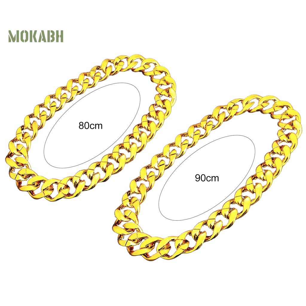 Vòng Cổ Choker Bản Lớn Bằng Nhựa Resin Phong Cách Hip Hop Cho Nam