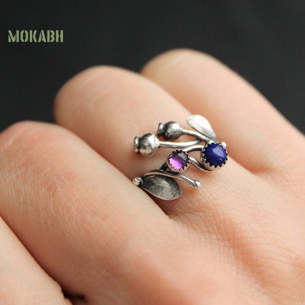 [Mới] Set Vòng cổ + Bông Tai + Nhẫn + Nhẫn Hình Nhánh Cây Đính