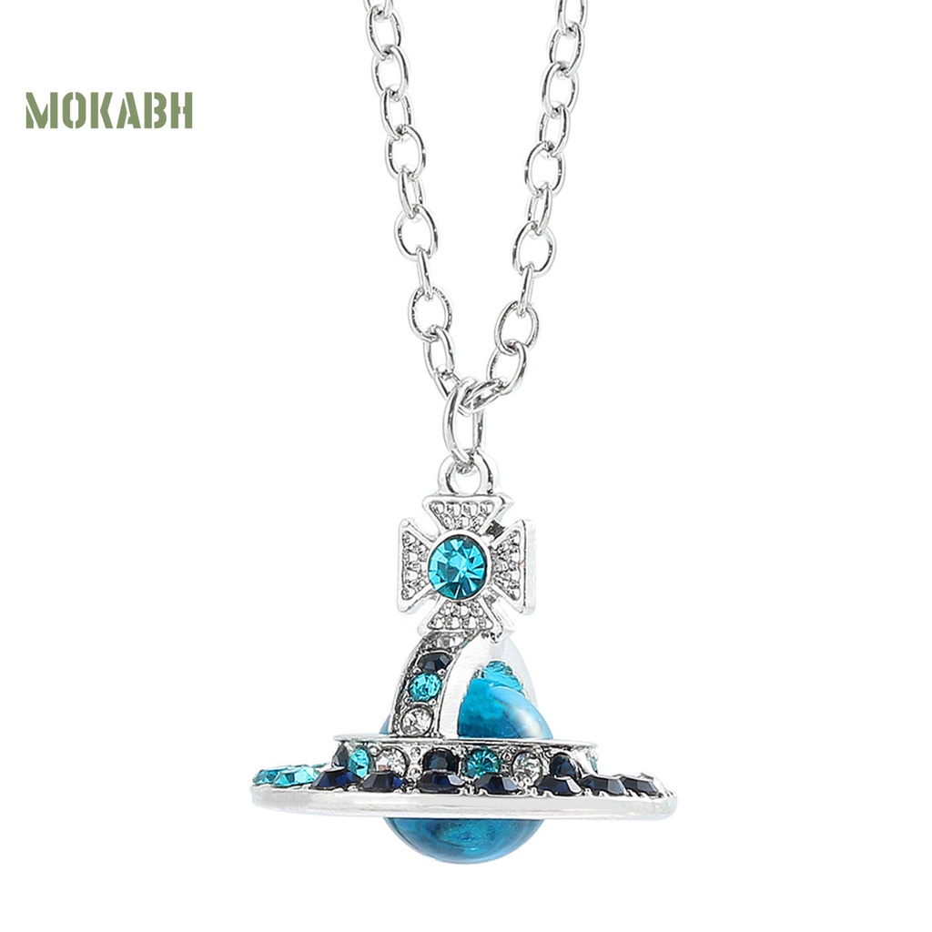 [Mới] Vòng cổ Mặt Hình Hành Tinh Đính Đá Zircon Giả Cao Cấp Cá Tính Dành Cho Nữ