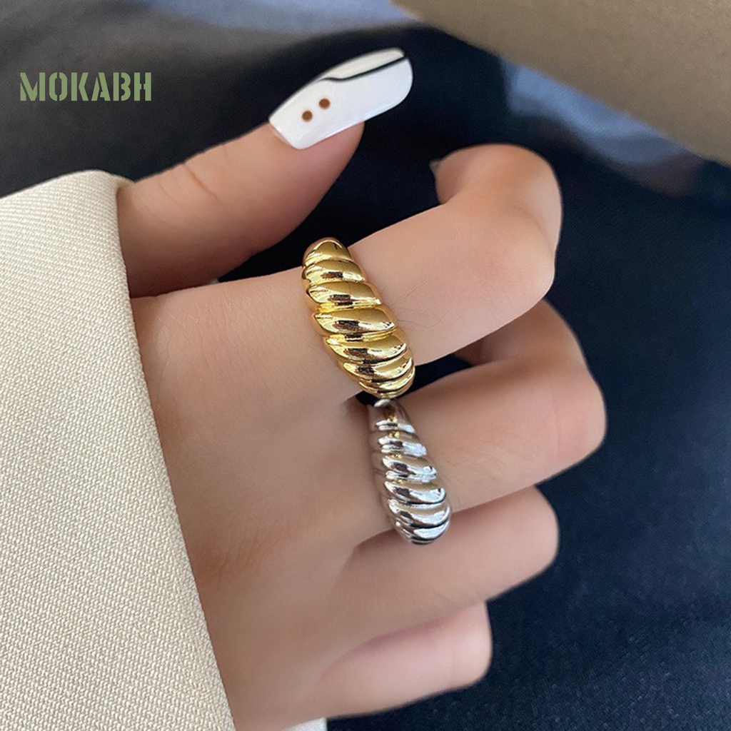 [Mới] Nhẫn Hở Điều Chỉnh Được Không Phai Phong Cách Pháp Cổ Điển Cá Tính Trang Sức Cho Nữ