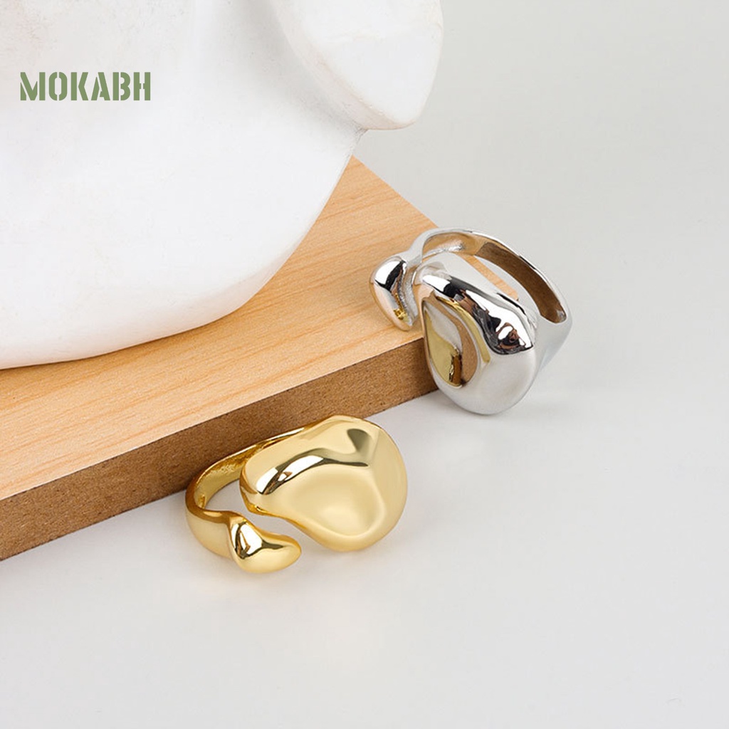 [Mới] Nhẫn Hở Mạ Điện Bóng Cao Không Gây Kích Ứng Trang Trí Quyến Rũ