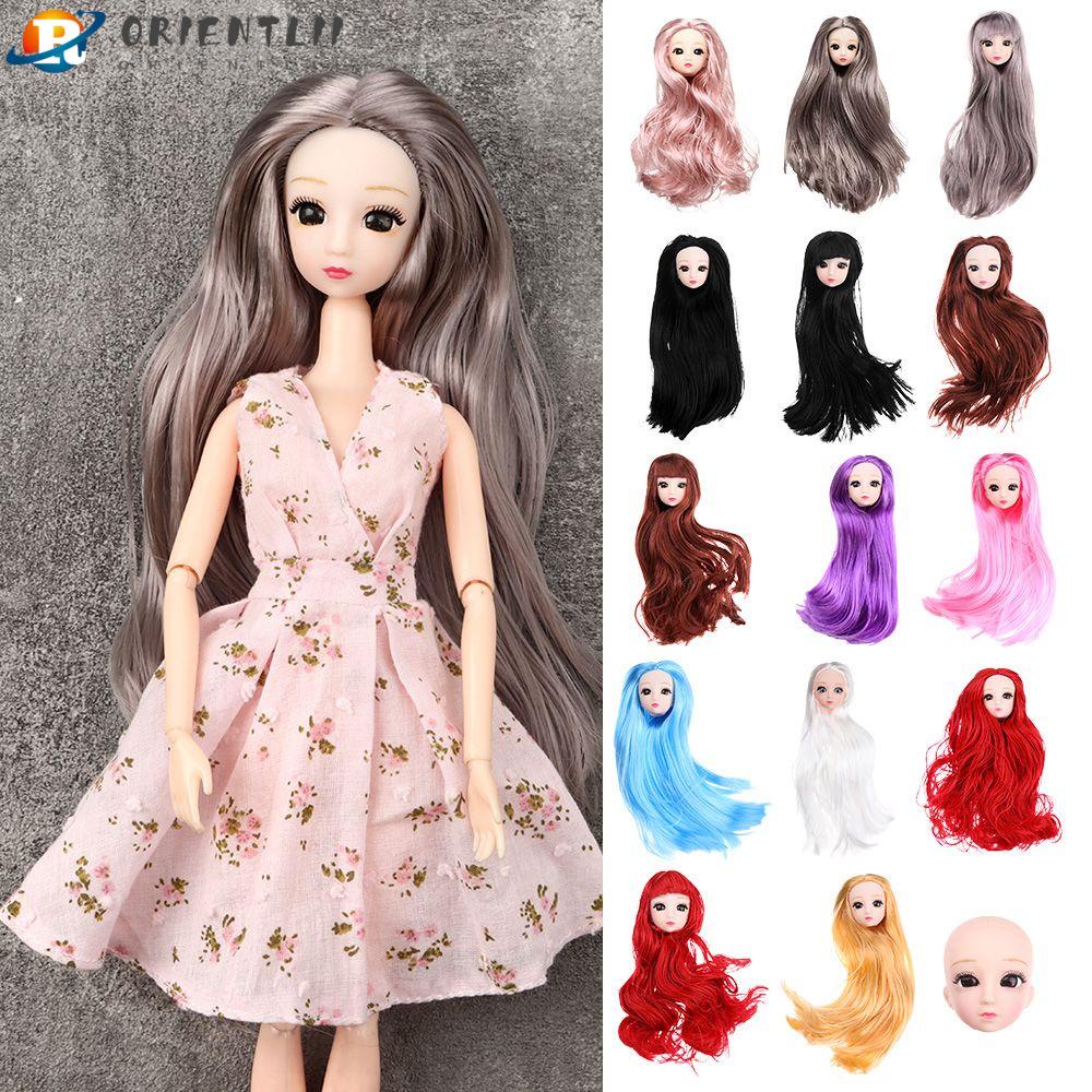 Đầu Búp Bê Orentlii Tạo Kiểu Tóc Dài Nhiều Màu Sắc DIY