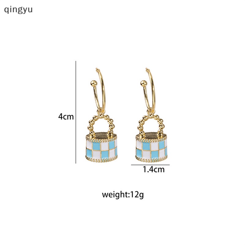 Qingyu Bông Tai Mặt Hình Túi Xách Sáng Tạo Dễ Thương Thời Trang Cho Nữ