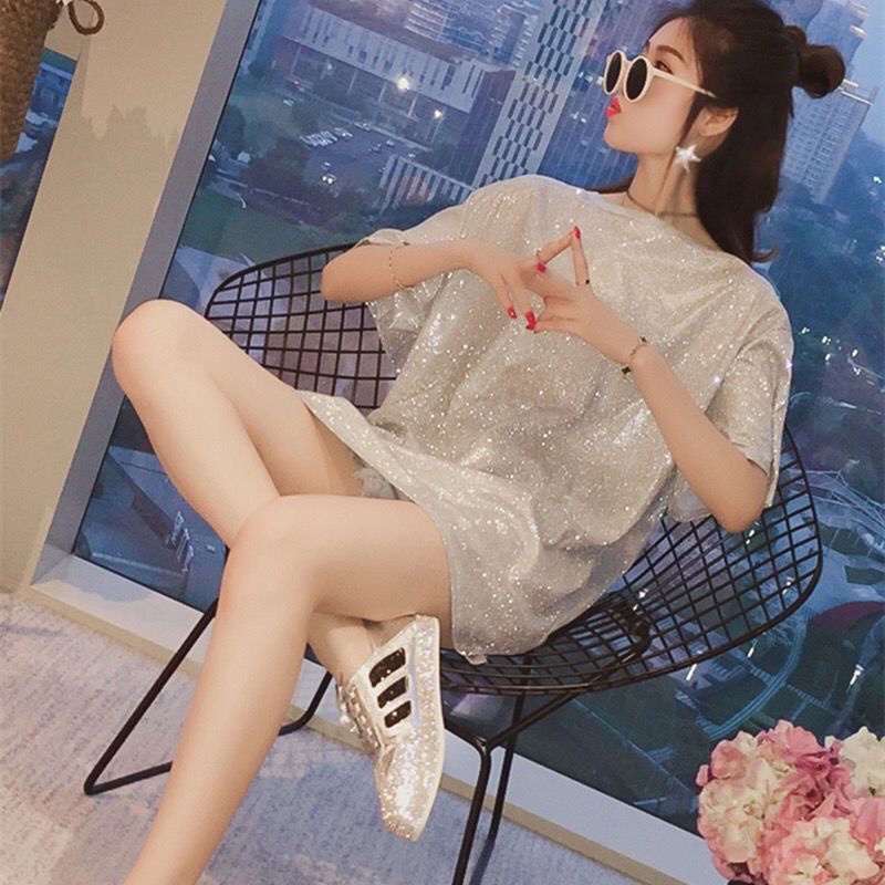 Áo Thun Tay Lửng Dáng Rộng Thời Trang Mùa Hè 2023 Phong Cách Mới