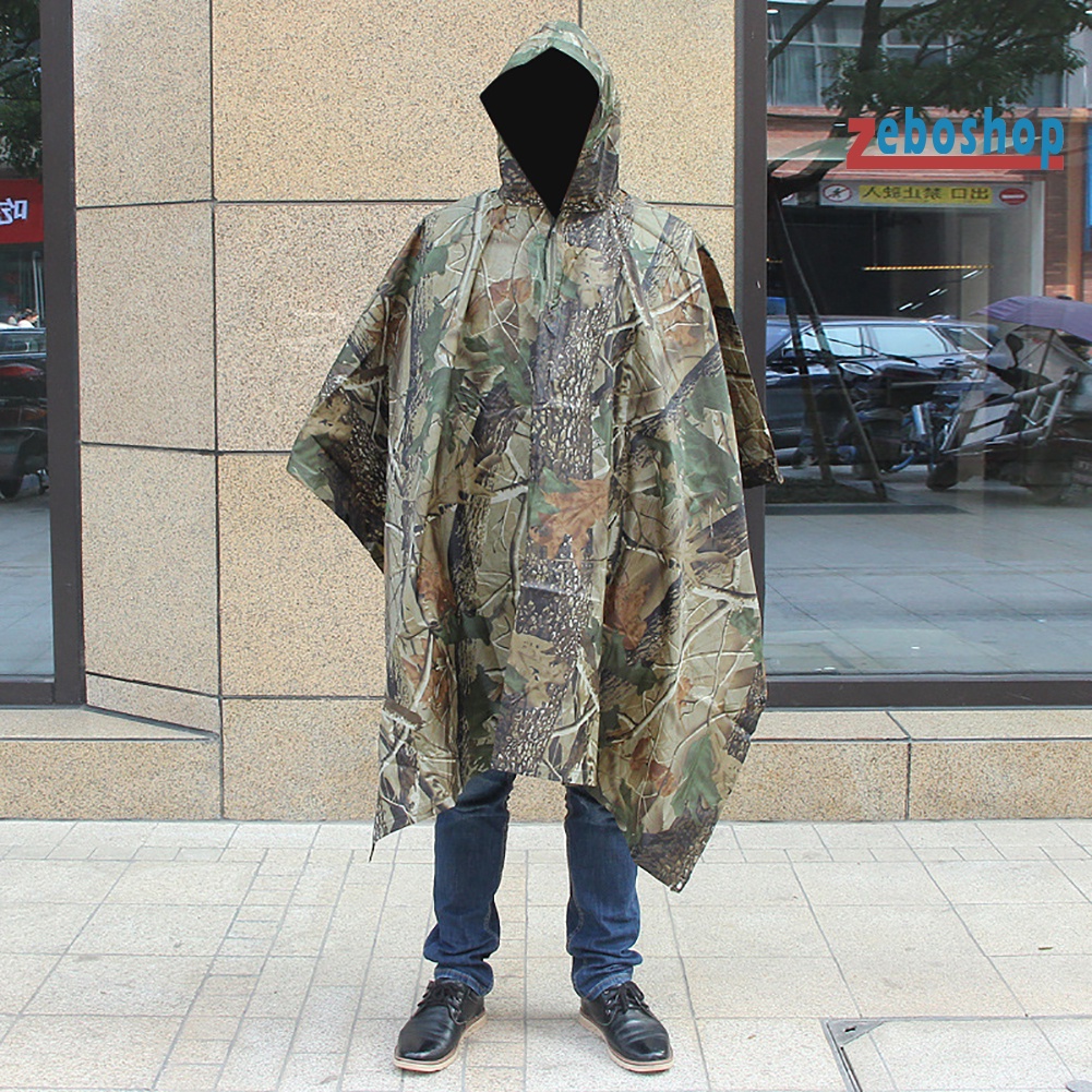 Áo Mưa Họa Tiết Rằn Ri Có Thể Thay Đổi Được Tiện Dụng Cho Nam Và Nữ