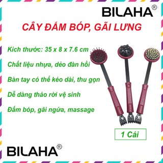 Cây gãi lưng, gậy gãi ngứa, cây đấm lưng đấm bóp toàn thân mát xa 2in1 uốn dẻo (hàng có sẵn) (Kho Sài Gòn) BILA1006