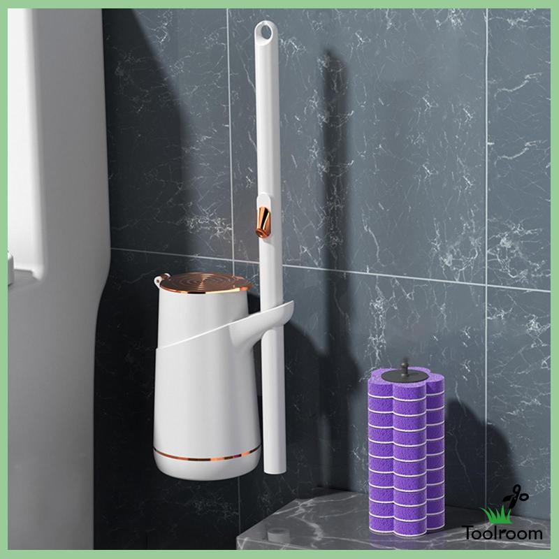 Set 10 Cọ Chà Bồn Cầu Dùng Một Lần Màu Xanh Dương