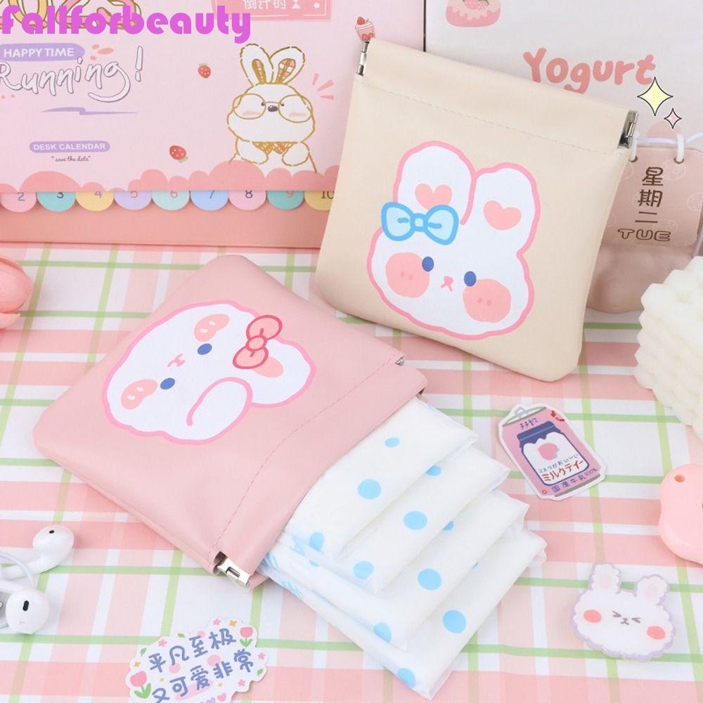 Túi Đựng Son Môi Bằng Da PU Họa Tiết Thỏ Gấu Hoạt Hình Dành Cho Nữ