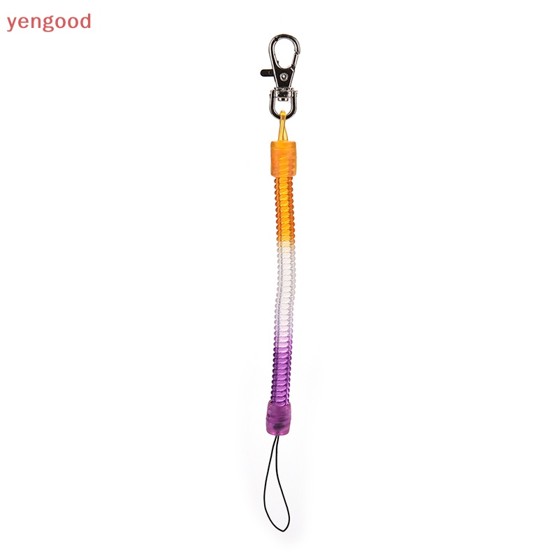 1 Vòng Xoắn Ốc Nhựa Chịu Lực - 1 Cái-Reychain-Keychain-Keychain-Keychain-Keyring - Co Giãn Có Thể Thu Vào