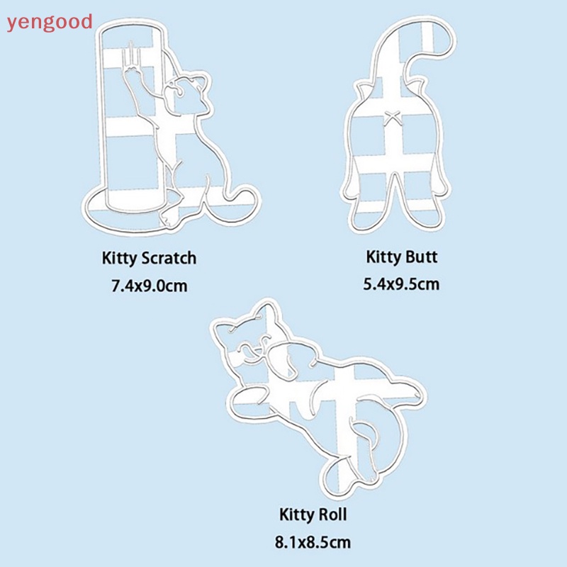 1 Khuôn Cắt Bánh Hình Mông Mèo 3D Bằng Nhựa