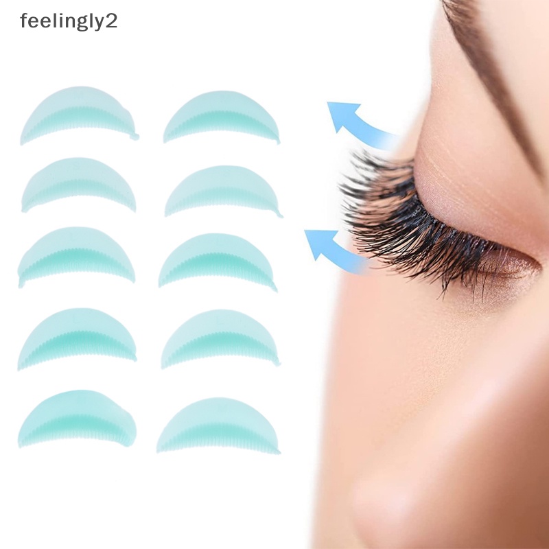 Set 5 Cặp Đệm Silicone Hỗ Trợ Uốn Cong Lông Mi Tiện Dụng