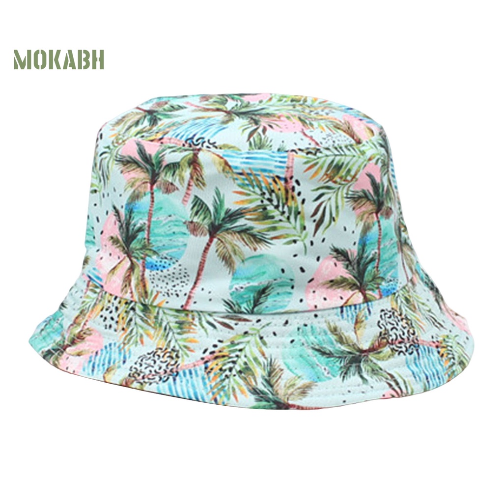 Nón Tai Bèo Hai Mặt In Họa Tiết Hoa Phong Cách Vintage Dành Cho Nam Nữ