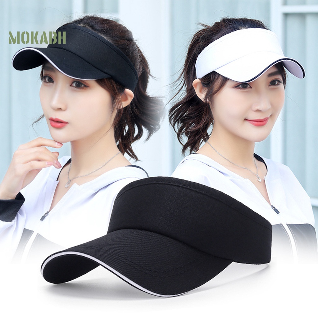 Mũ Tennis Thể Thao Hở Chóp Màu Trơn Điều Chỉnh Được Kích Thước Thời Trang Unisex