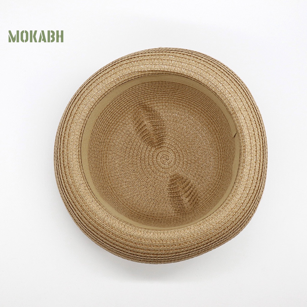 [Mok Abh] Mũ Rơm Vành Gấp Được Trang Trí Tai Mèo