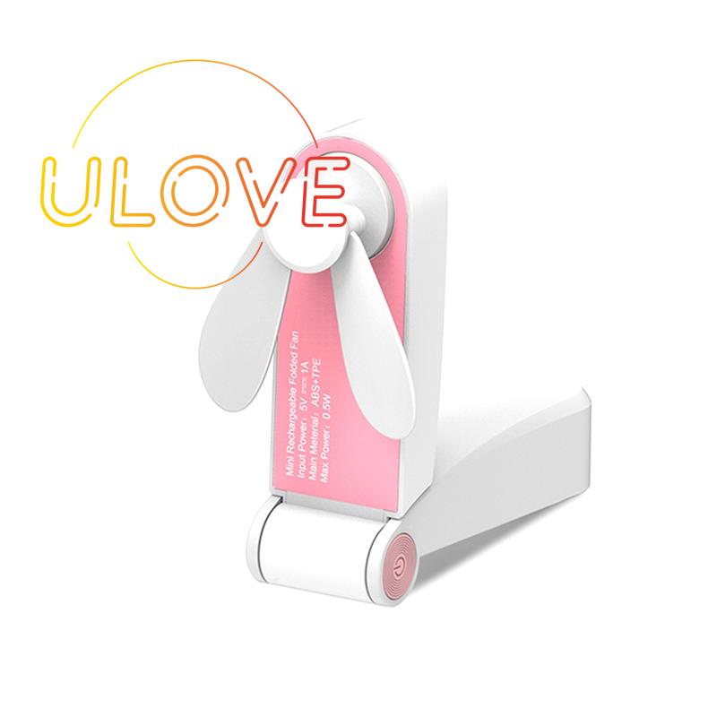 Quạt USB Mini Cầm Tay Có Thể Gấp Lại Để Bàn Tiện Dụng