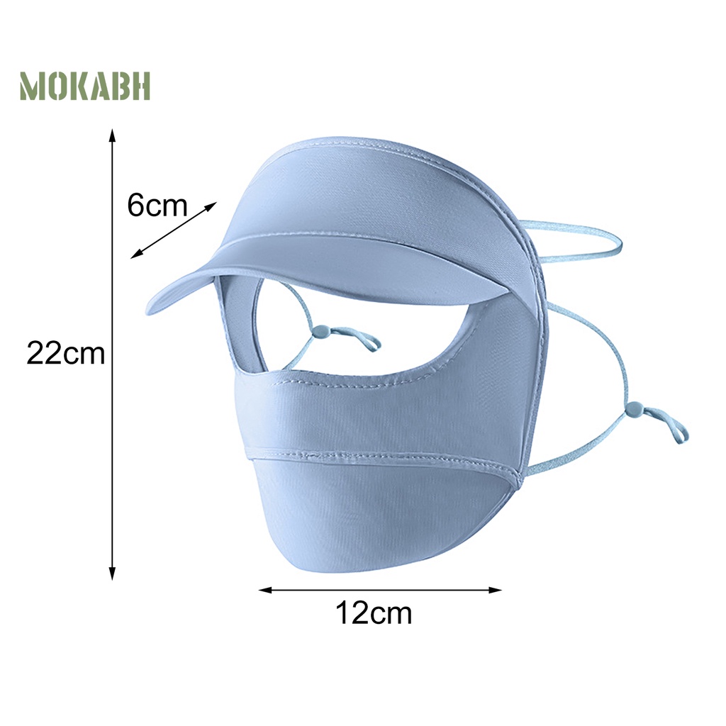 Khẩu Trang Chống Nắng Bảo Vệ Tai Xoay 360 Độ Bằng Lụa Lạnh