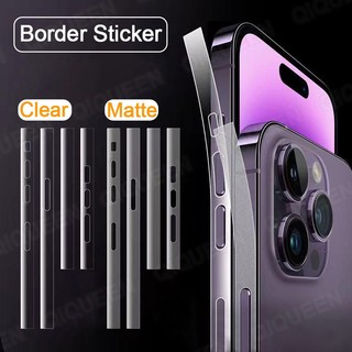 Miếng dán ppf cao cấp dán viền bảo vệ cho iphone 14 13 12 pro max 13mini 14plus