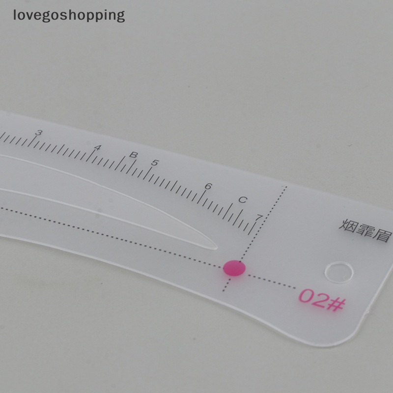 Set 12 Khuôn Hỗ Trợ Kẻ Lông Mày Tiện Dụng Chất Lượng Cao