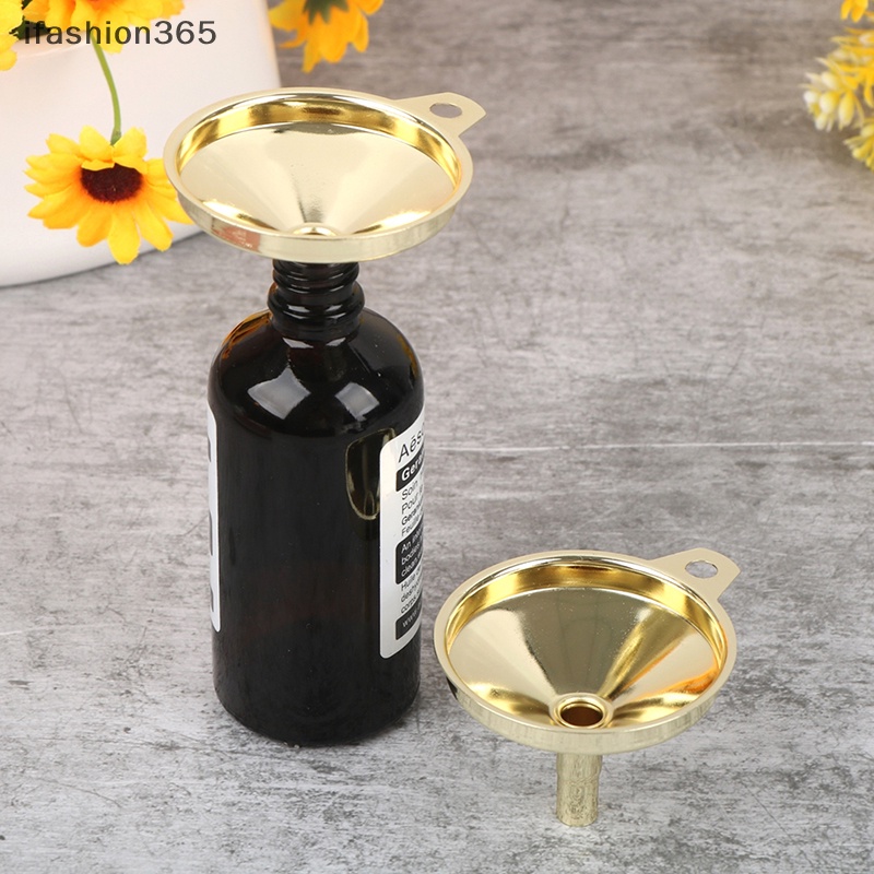 Phễu Rót Dầu Bằng Thép Không Gỉ Hình Nón Màu Vàng Đa Năng Tiện Dụng Cho Nhà Bếp 365