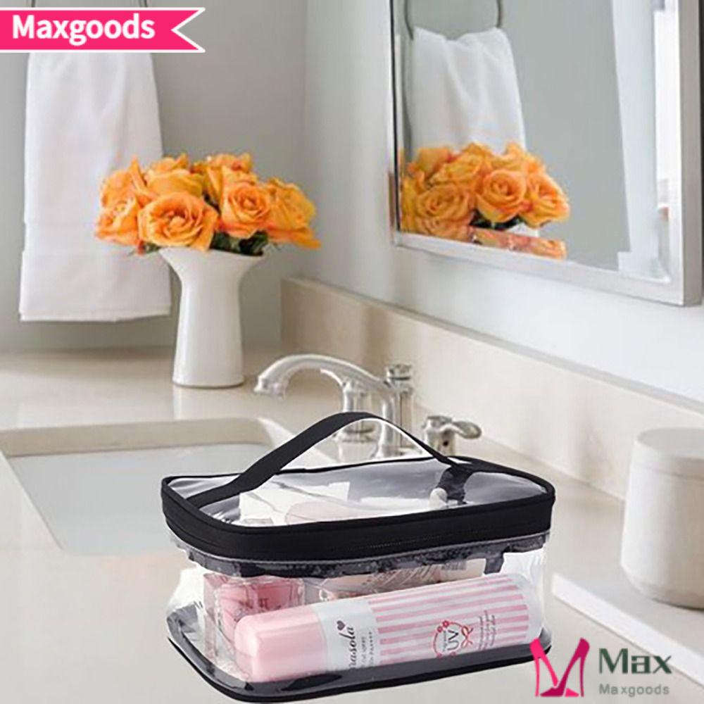 Túi PVC Trong Suốt Có Khóa Kéo Đựng Đồ Trang Điểm / Mỹ Phẩm Tiện Dụng Ốp