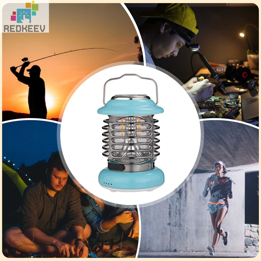 Đèn LED Cắm Trại 5V 4W 5000mAh Có Móc Kim Loại