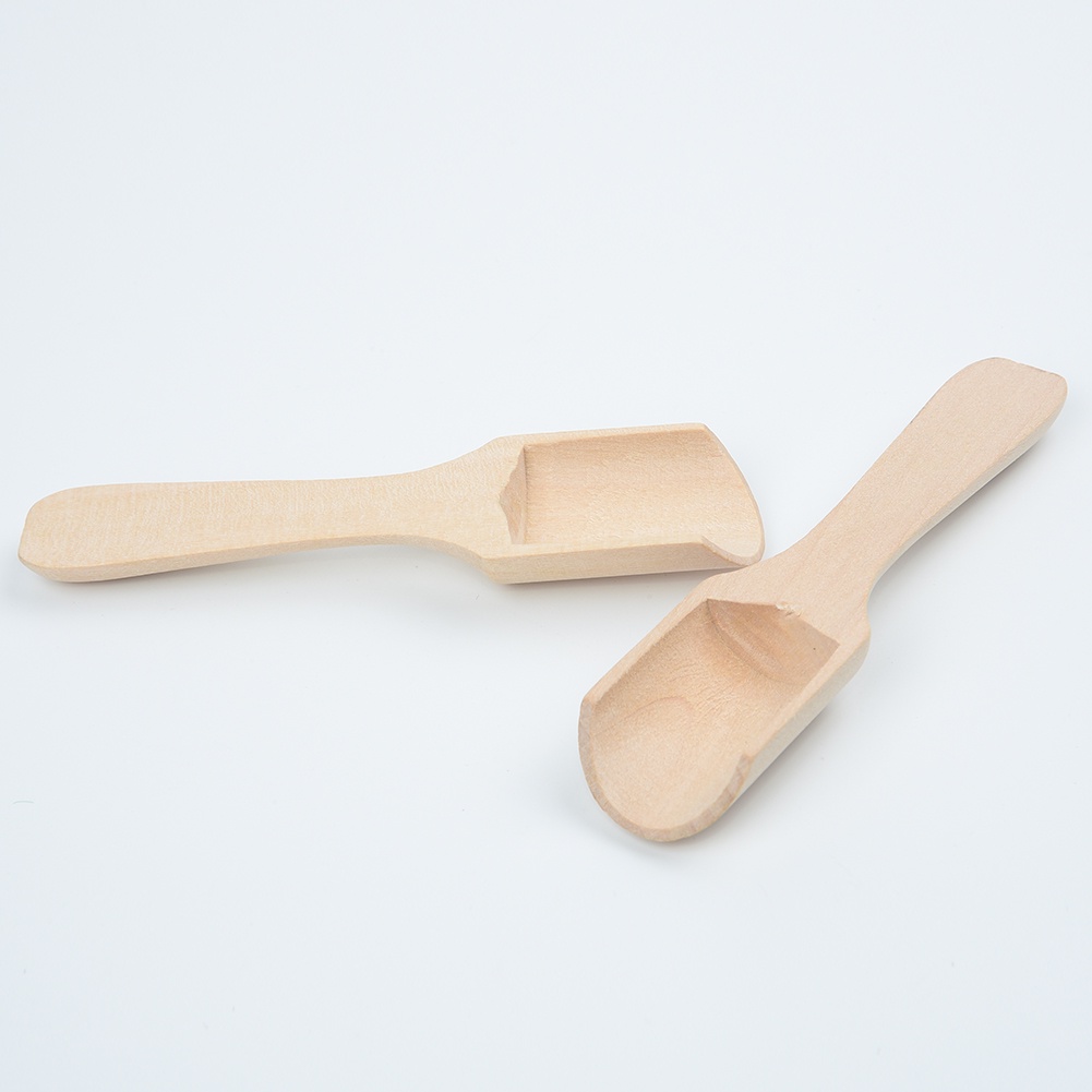 Set 1 / 5 Muỗng Gỗ Mini Tiện Lợi Cho Nhà Bếp