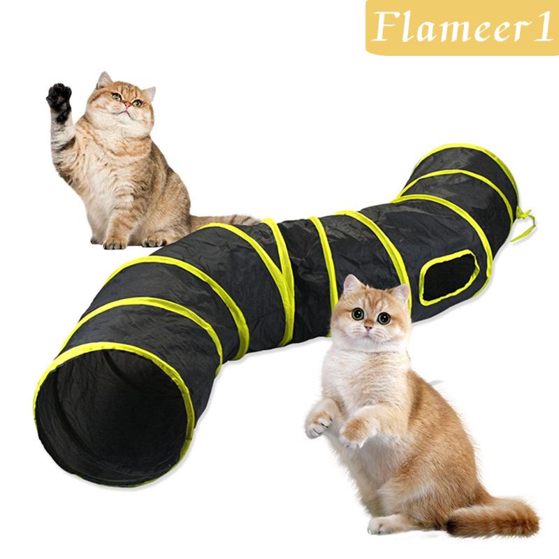 Đồ Chơi Đường Hầm Gấp Gọn Tương Tác Với Thú Cưng Nhỏ Nhắn [Flameameer1]