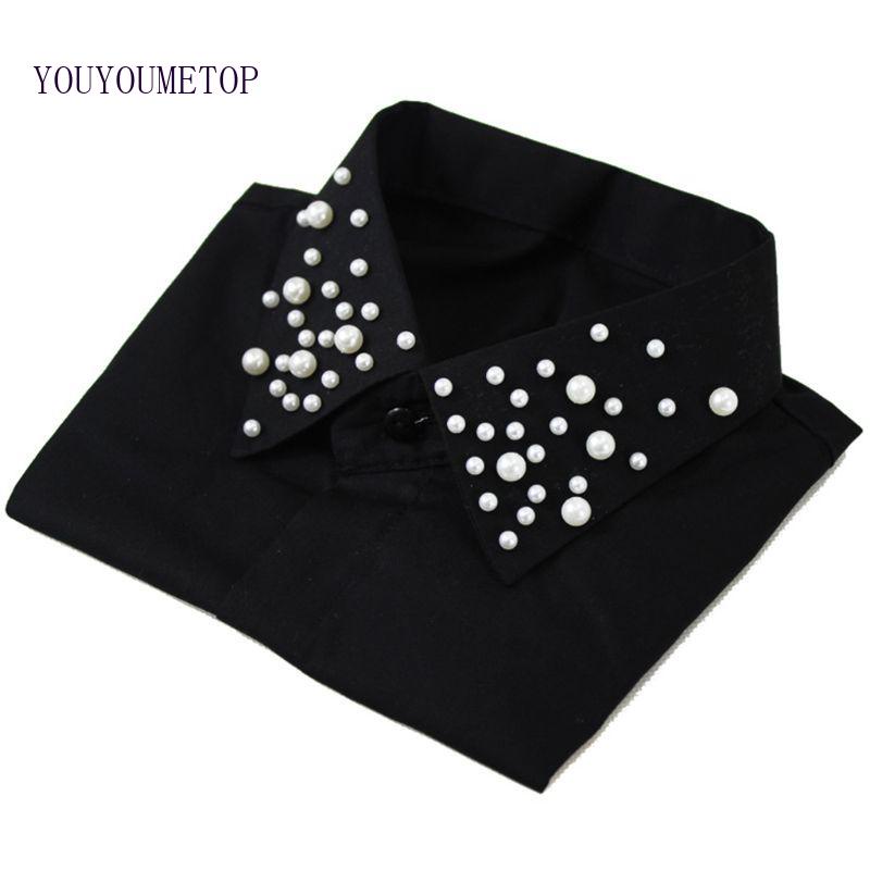 Cổ Áo Rời Đính Ngọc Trai Giả Thời Trang Cho Nữ YOUYO