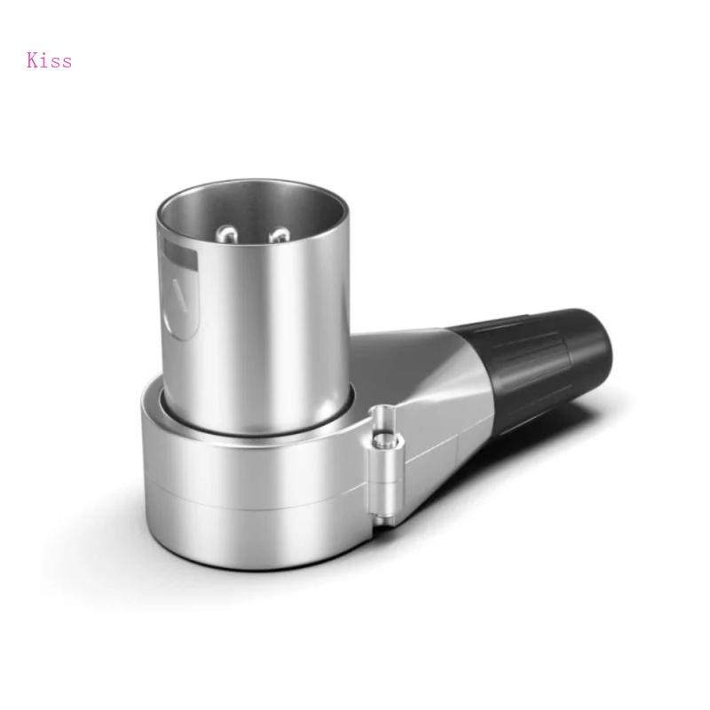 Đầu Nối Dây Cáp Âm Thanh 3 Chấu 90 Độ XLR