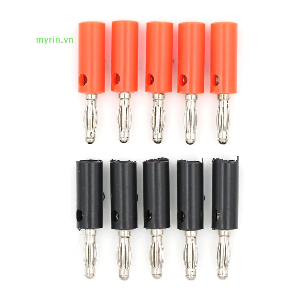 Set 5 Đầu Nối Chuối 4mm Màu Đỏ Đen