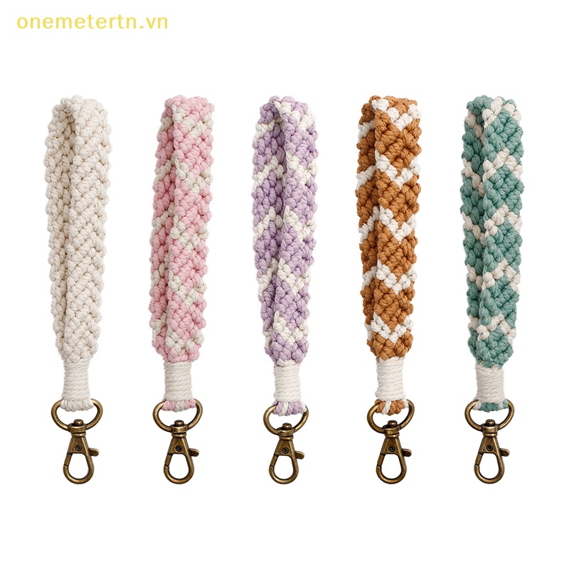 Vòng Đeo Tay Macrame Đan Sợi Cotton Thủ Công Phong Cách Ins Sáng Tạo Dành Cho Nữ